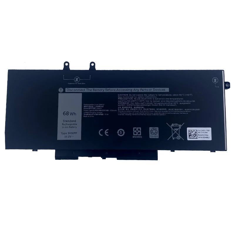 Imagem -03 - Bateria do Portátil para Dell Latitude 5401 5501 5511 para a Precisão 3541 3551 7500 7706 2-in1p80f003 P98g003 3hwpp