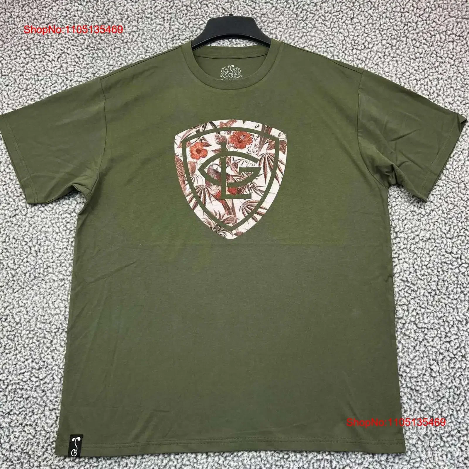 تي شيرت جريج لوتزكا للرجال كبير جدًا من القطن الأخضر مقاس XL جديد ملابس الشارع الشهير المغسول عتيقة متعددة الاستخدامات