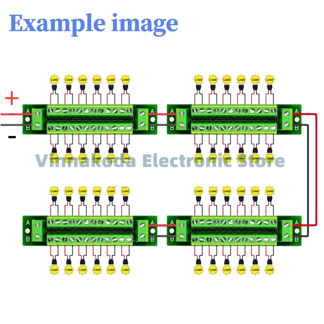 

1PCS Positive and negative terminal adapter board 5.0/7.5MM pitch terminal adapter board, solder-free test board PCB