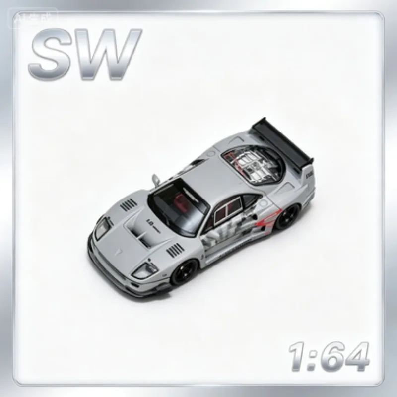 

Pre-sale SW 1:64 Jumping Horse F40 LBWK，Cast Alloy Car Model GHOST PLAYER Custom Edition, Adult Collection Display Item.