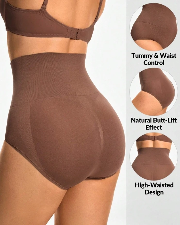 

New Fashion 2025 Casual High Waist Trainer Shapewear Tummy Control Body Shaper Butt Lifting Panties