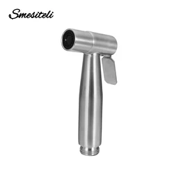 Premium Bathroom Pressure Small Shattaf Sprayer Washing Small Shower Head Flusher Flushing Clean Bidets Stainless Steel 0714-1