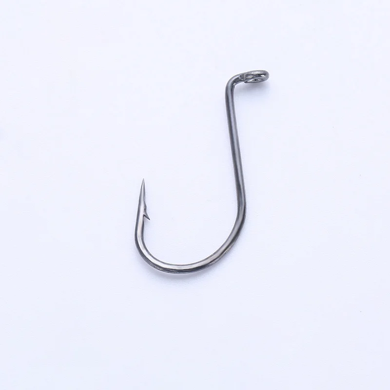 100PCS Big Hook for Sea Fishing Eyed Circle Saltwater Right Angle Trichiurus Haumela Hairtail ascesorios pesca 낚싯바늘 ловить рыбу