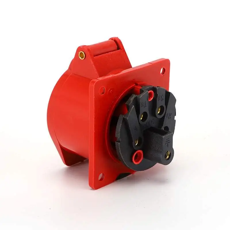 IEC60309 Waterproof CEE Industrial Connector Socket 5Pin 32A 380V-415V 3P+E+N IP44(Type-1）