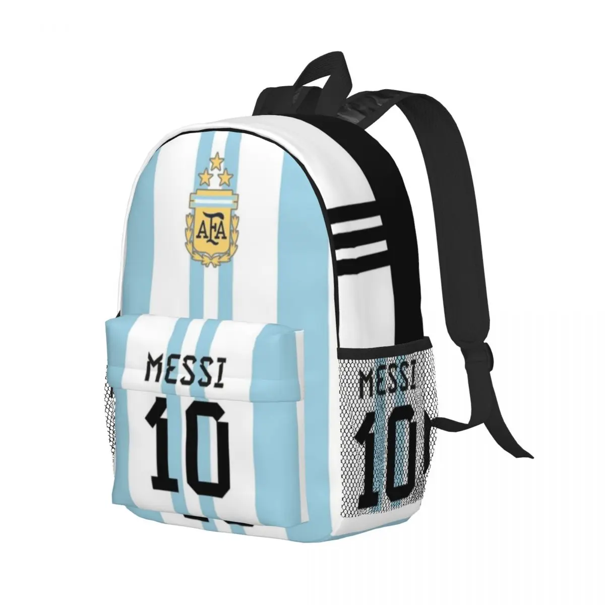 Messi-10 For Girls Boys Large Capacity Student Backpack Lightweight waterproof Backpack 15inch