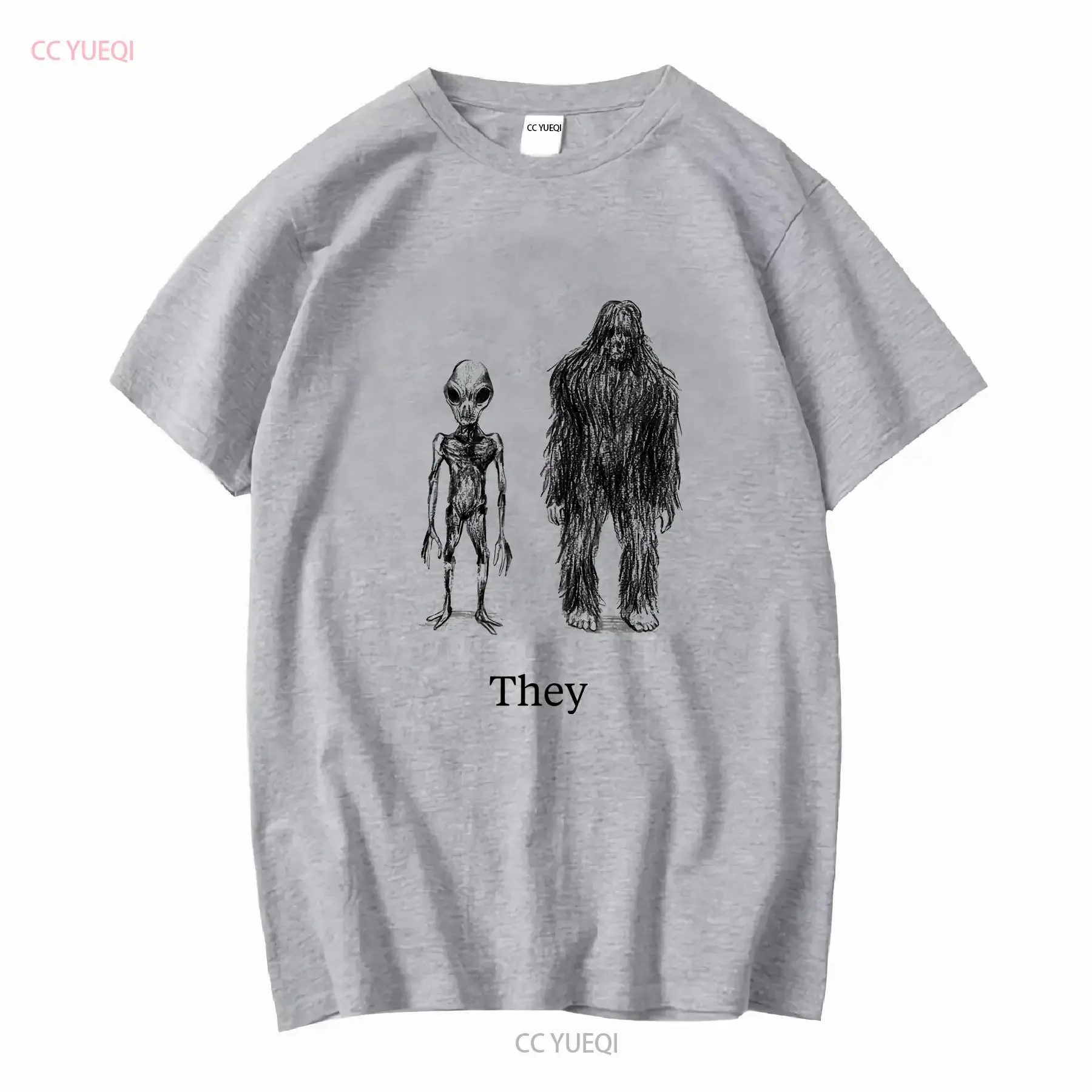 They Might Be Giants 2013 Sasquatch Alien T Shirt Size L Yellow Alternative Rock long or short sleeves vintage Washed Soft view 3