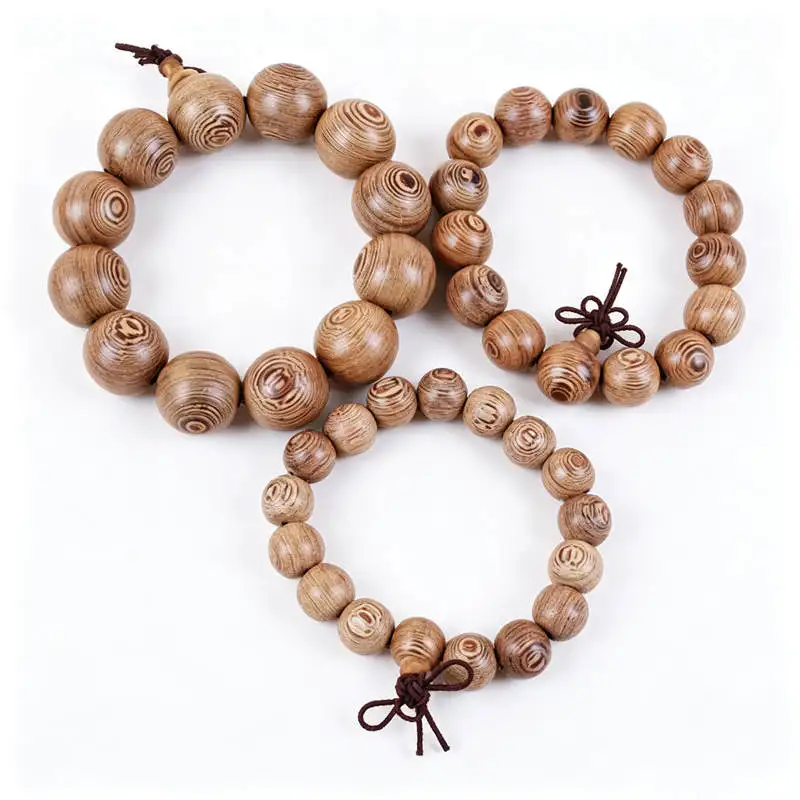 Natural Wenge Bracelets for Man Wooden Prayer Wrist Mala 15mm 18mm 20mm 24mm BRO994