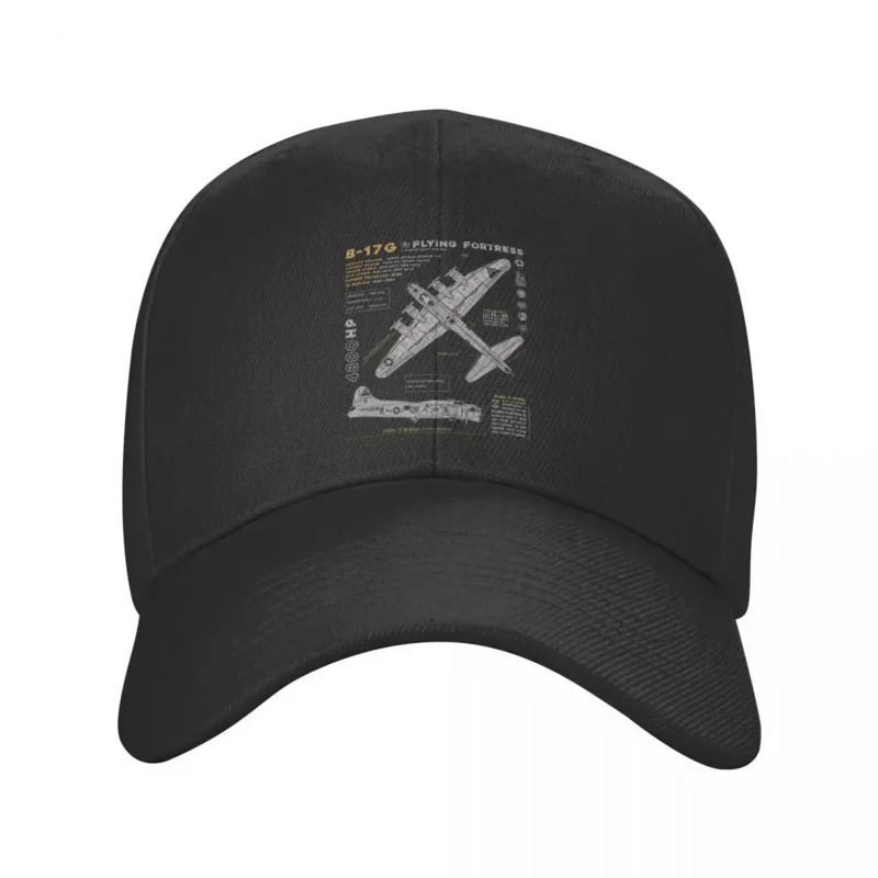 Vintage B-17 Flying Fortress Spitfire Baseball Cap Adult Fighter Plane Pilot Aircraft Airplane Adjustable Dad Hat Snapback Caps