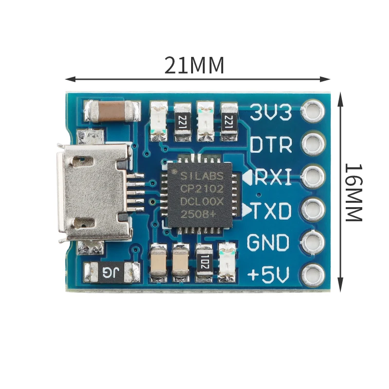 5 قطعة/1 قطعة CP2102 USB إلى المسلسل UART USB إلى TTL تحويل وحدة تنزيل وامض مجلس TYPE-C/المايكرو USB واجهة