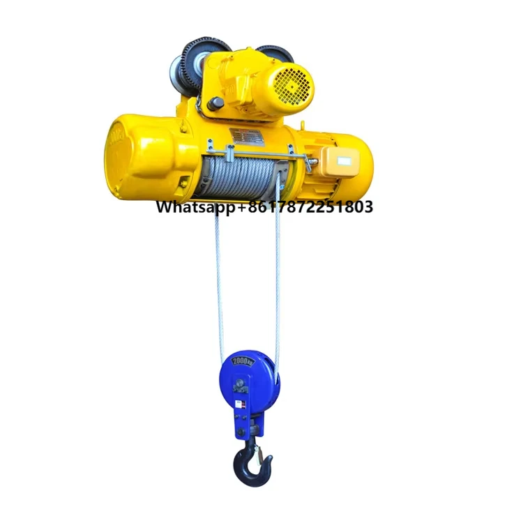 

Heavy duty lifting equipment crane 2ton outboard motor mini electric wire rope hoist CD