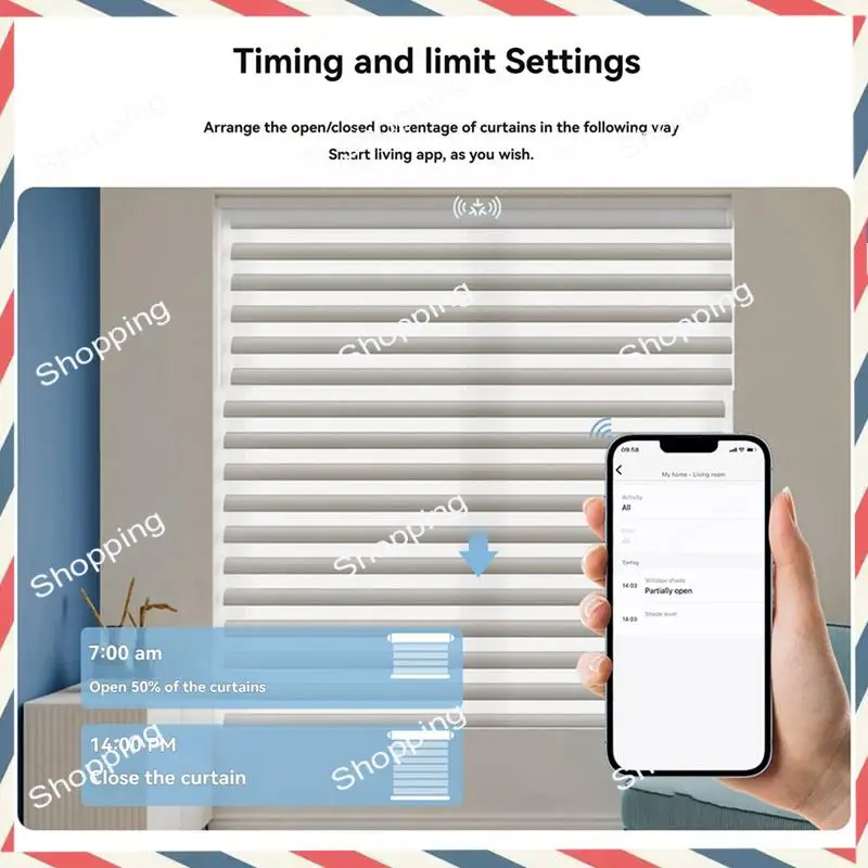 

Двигатель жалюзи M20K, умный двигатель жалюзи с голосовым управлением и односторонним пультом дистанционного управления для римских, сотовых Tuya Zigbee