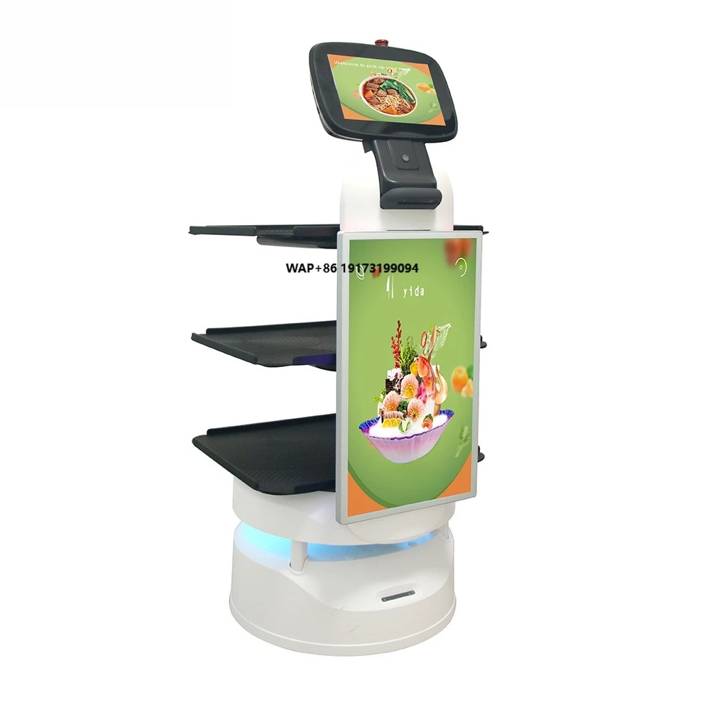 New Two Screen Food Robotic Equipment Intelligent Recharge Food Delivery Scooter
