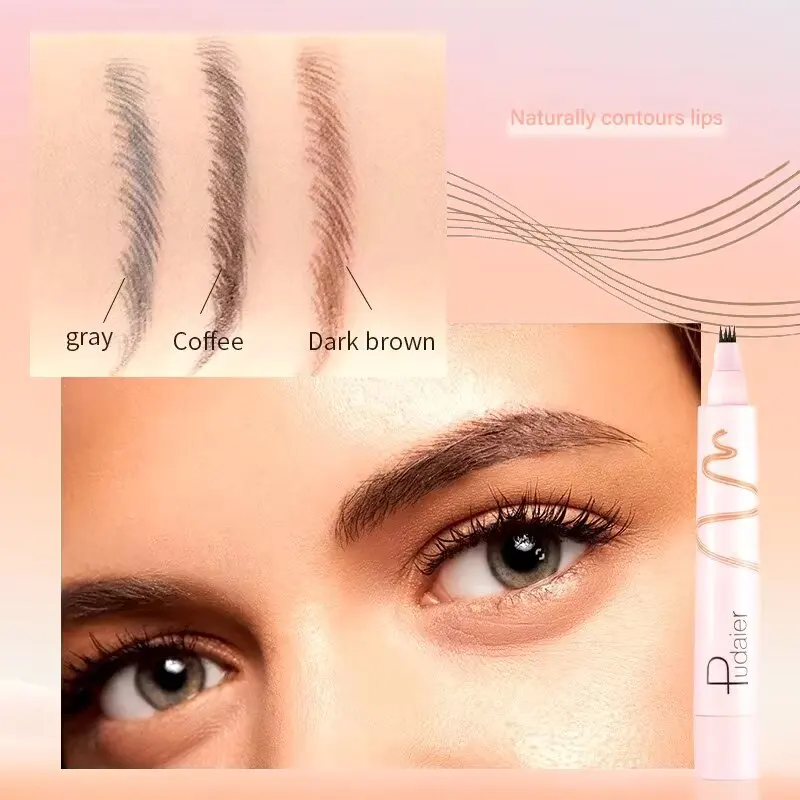 Waterproof Liquid Eyebrow Pencil Enhance Eyebrow Eyebrow Pen Long-Lasting Filling and Outlining Eyebrow Pencil Makeup Cosmetic.