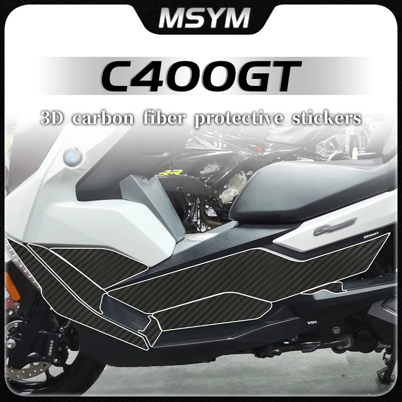 

Motorcycle Carbon fiber 3D protective sticker car body film sticker waterproof modificatio For BMW C400GT C400 GT c 400gt
