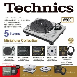 Kenelephant Gashapon Technics Miniature Vinyl Record Player DJ Kawaii Cute Figure Capsule Toys Anime Doll Accessories Gift