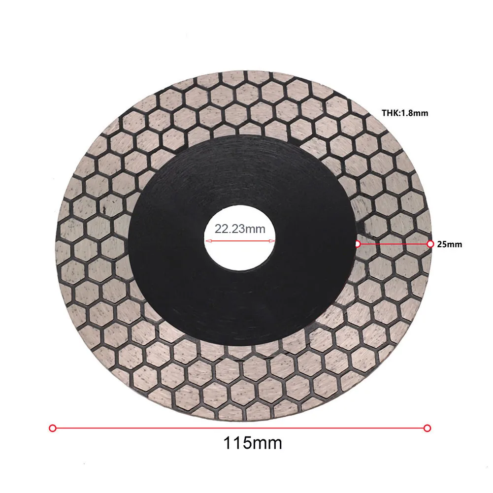 Imagem -05 - Diamond Tile Saw Blade Disco de Corte e Moagem Roda para Porcelana Cerâmica Porcelana Fabricação de Ferramentas Elétricas 105 mm 115 mm 125 mm