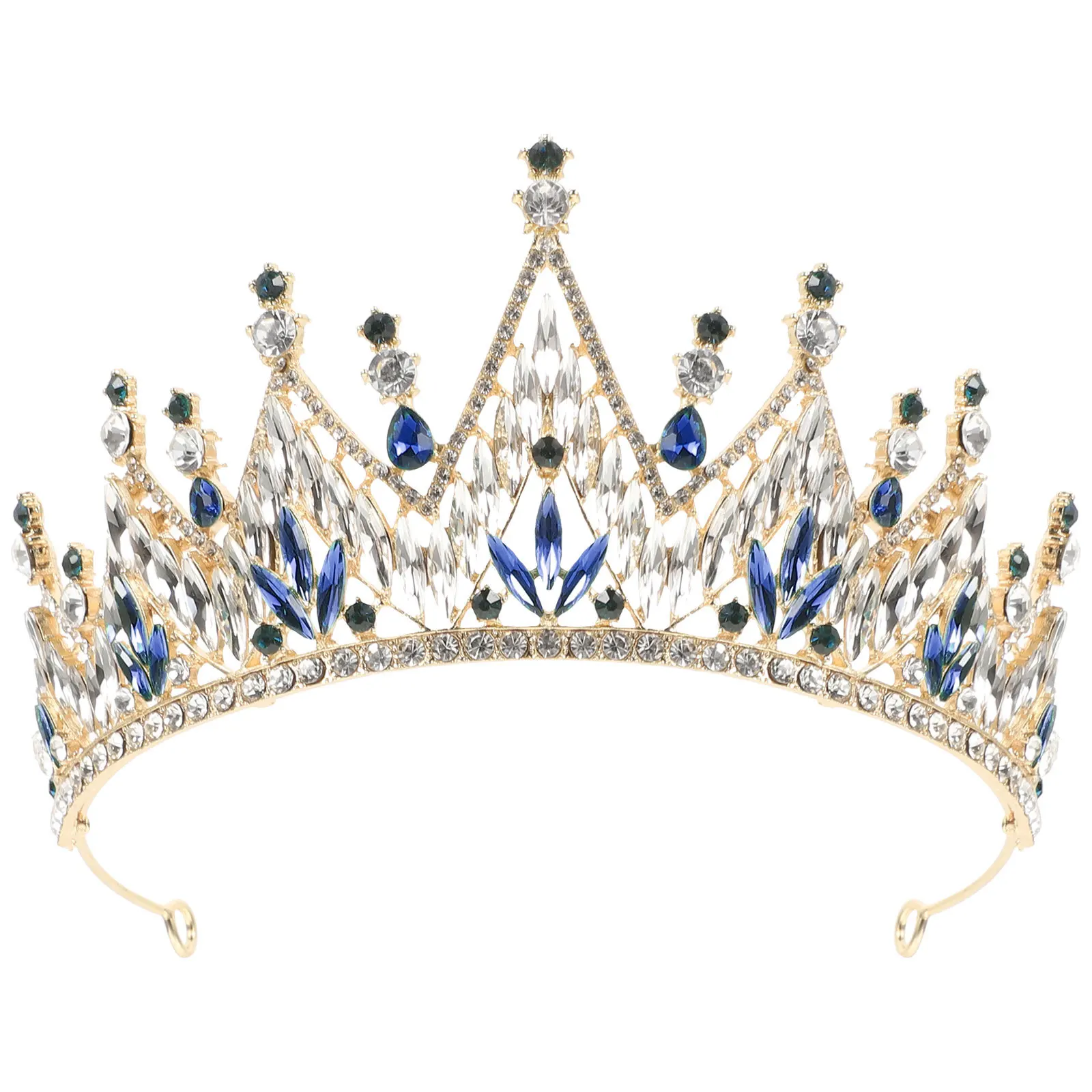 

Bride Crown Wedding Tiara Rhinestone Crystal Headdress for Women Elegant Bridal Hair Accessories Party Prom Aniversary