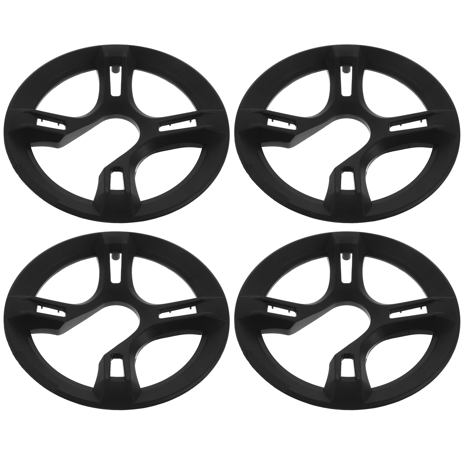 

4pcs Chainwheel Protector Thickened 4 Hole Black Square Dust Mud Guard Bike Sprocket Cover Plastic Crankset Wheel Motorcycle