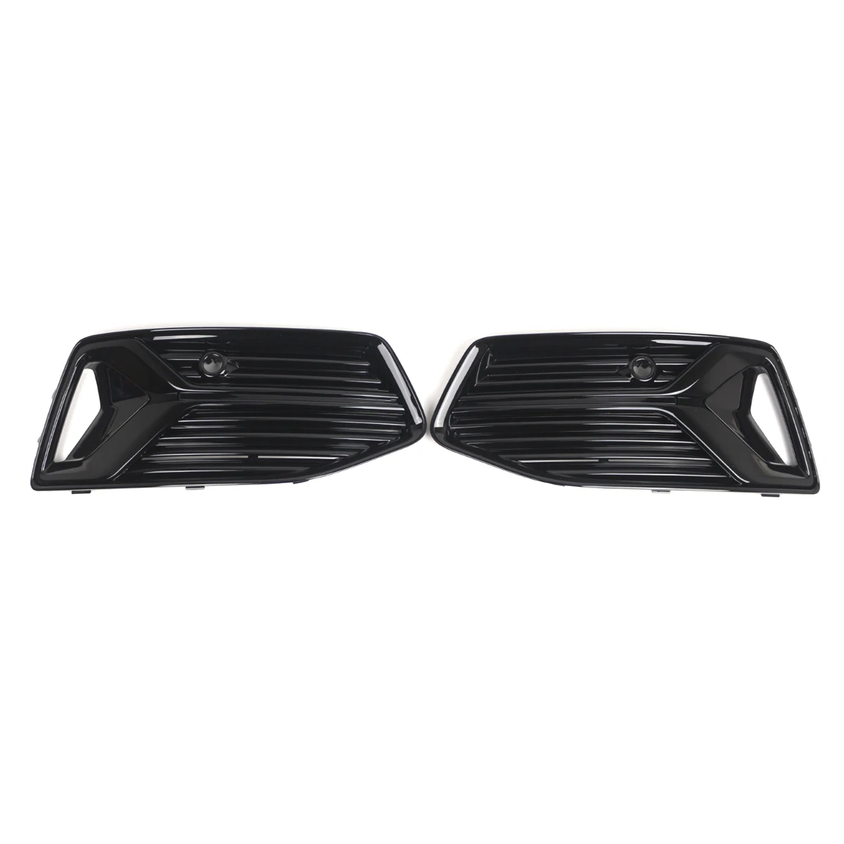 Car Front Left Right Lower Bumper Grille Fog Light Grill Cover For AUDI A6 C8 Saden 2019-2023 4K0807647 4K0807648 4K0807647C