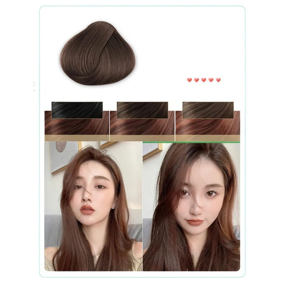 One Step Hair Color Dye Comb Permanent Hair Dye Cream Long Lasting Gray Hair Coverage For All Hair Types Beauty Tool