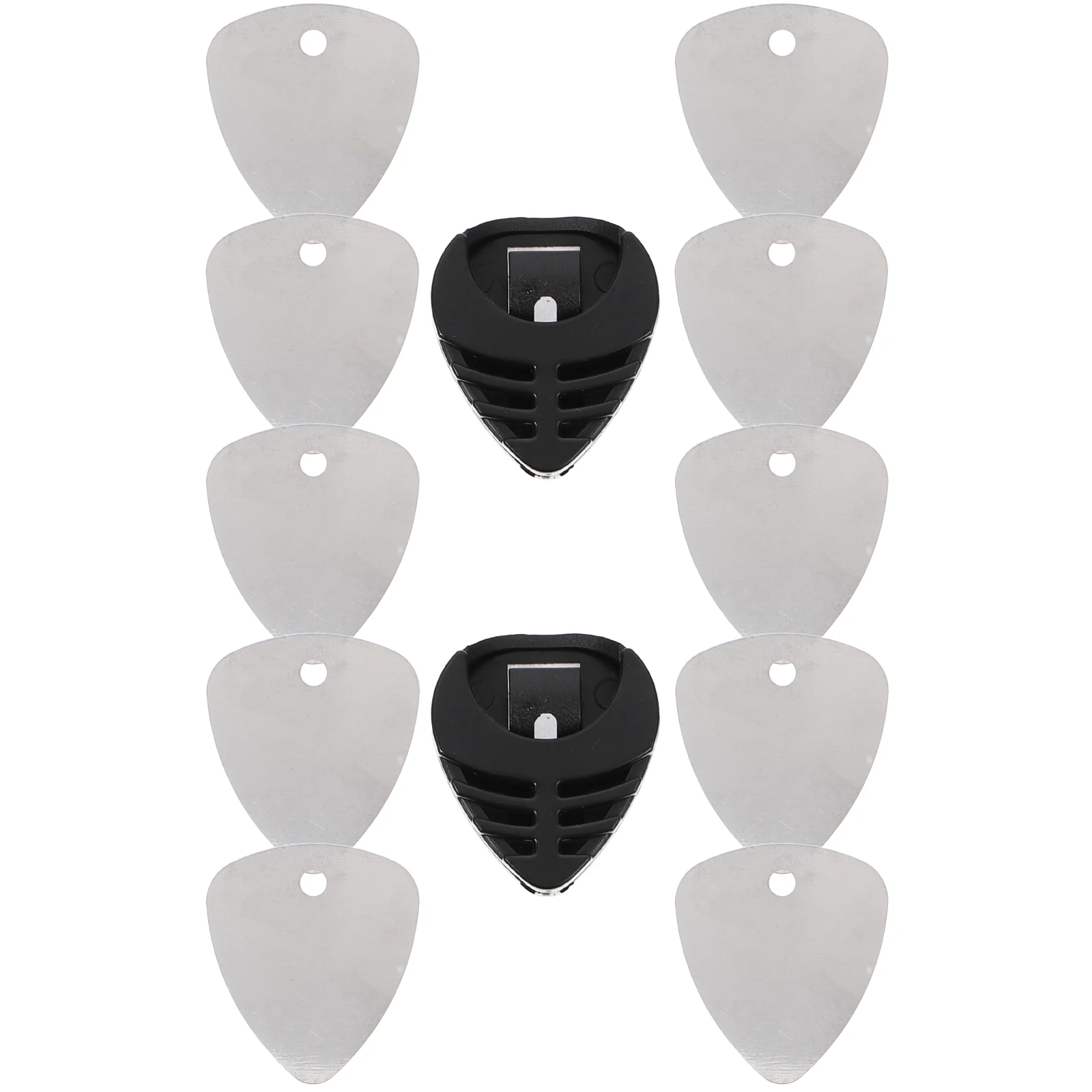 

Pick Set Guitar Stainless Steel Picks Instrument Accessories Plectrums Abs Electric for Easy Playing