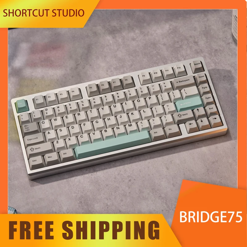 

Shortcut Studio Bridge75 Mechanical Keyboard Aluminium Alloy Wireless Keyboards 2.4g 3mode Rgb Customize Gaming Keyboard