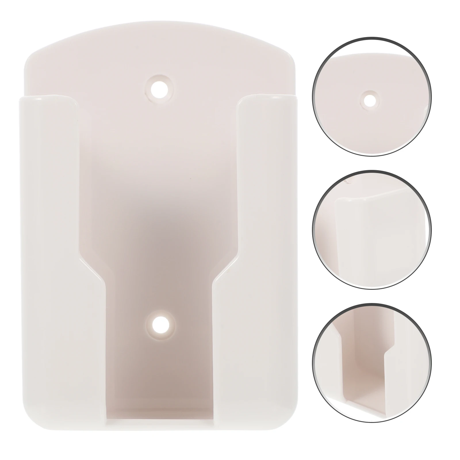 

2 Pcs Remote Control Storage Box Wall Key Holder Sticky Adhesive Controller Bracket Office