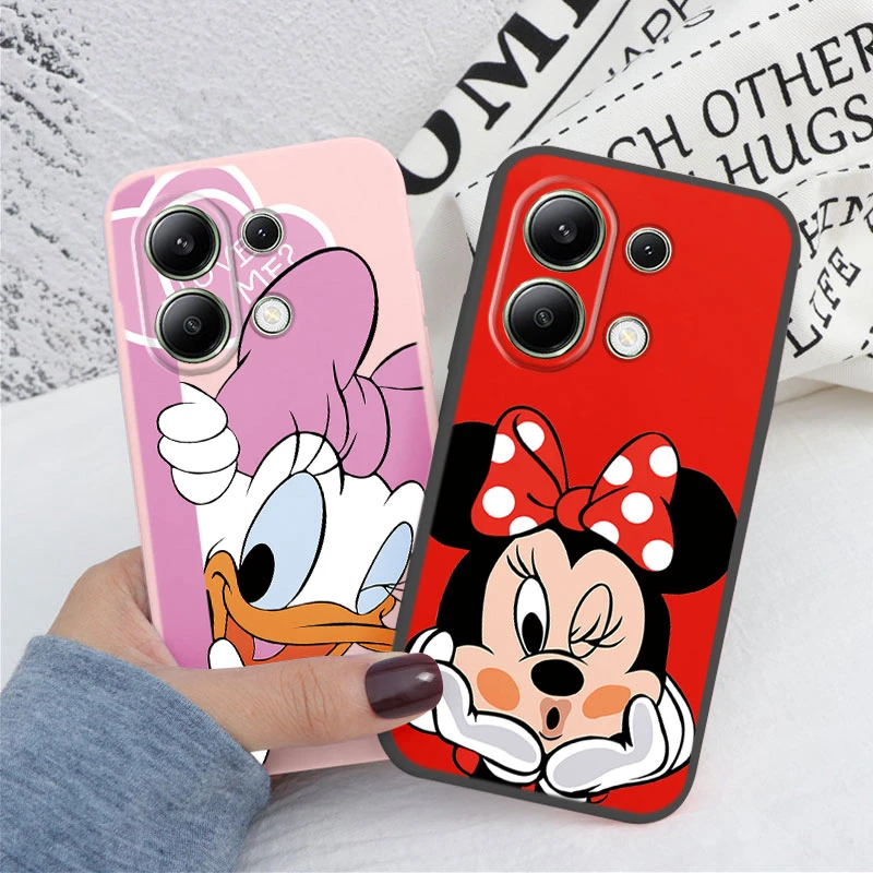 For Redmi Note 13 4G Phone Case Note 13 5G Soft Silicone Shockproof Mickey Daisy Donald Duck?Cover For Xiaomi Redmi Note13 Shell