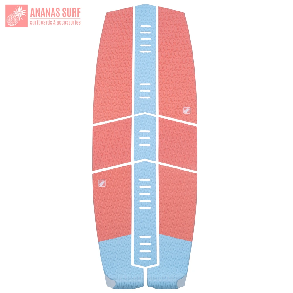 Ananas-Surf Wakesurf Skimboard Foilboard, Deck Carpets, Pads Set, EVA Nonslip Traction, Front Tail Grip Pad