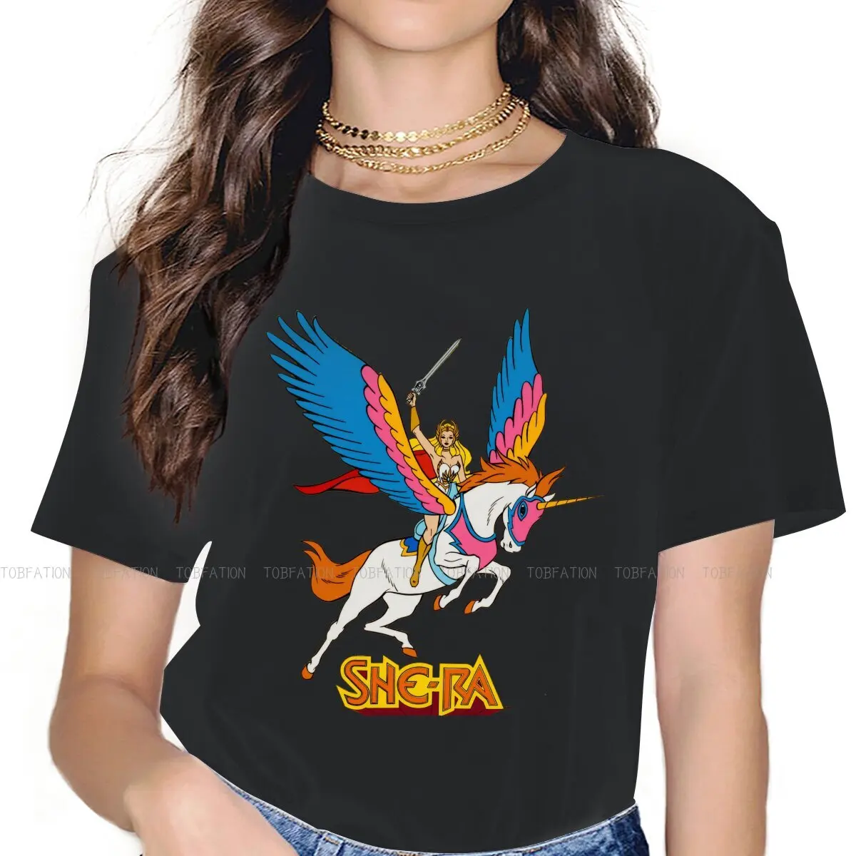 Princess of Power Women Shirts She-Ra Princess Power Korean StyleT-shirt Kawaii Vintage Female Blusas