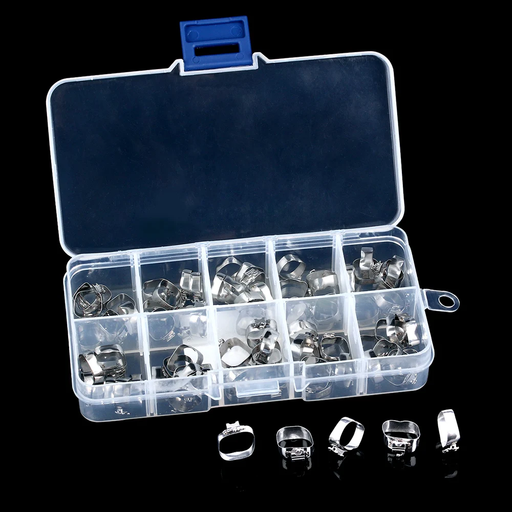 80 Stück/Box AZDENT Dental Kieferorthopädische Bukkalröhrchen mit Bändern 1. Molar 36 # -40+ # M-Serie Cabrio Einzelrohr Roth.022 U1 L1 – Detail 9