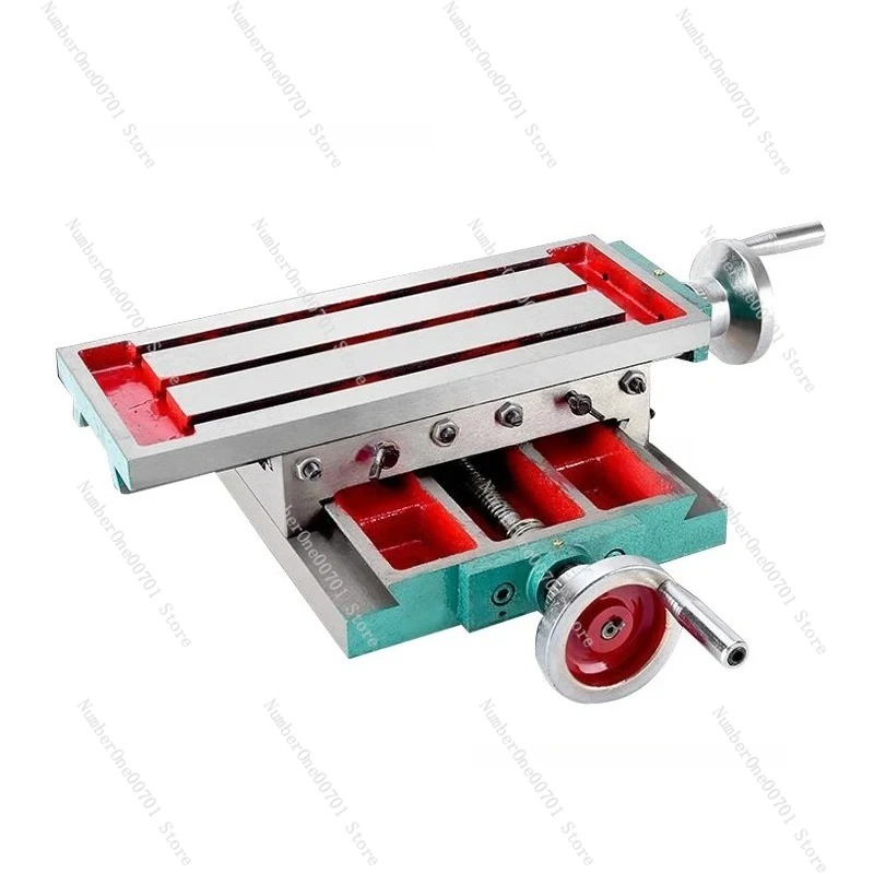 

350*140 Поперечный направляющий стол Сверхмощный прецизионный стол для сверления и фрезерования Многофункциональный направляющий рельс Маленький с ручным управлением