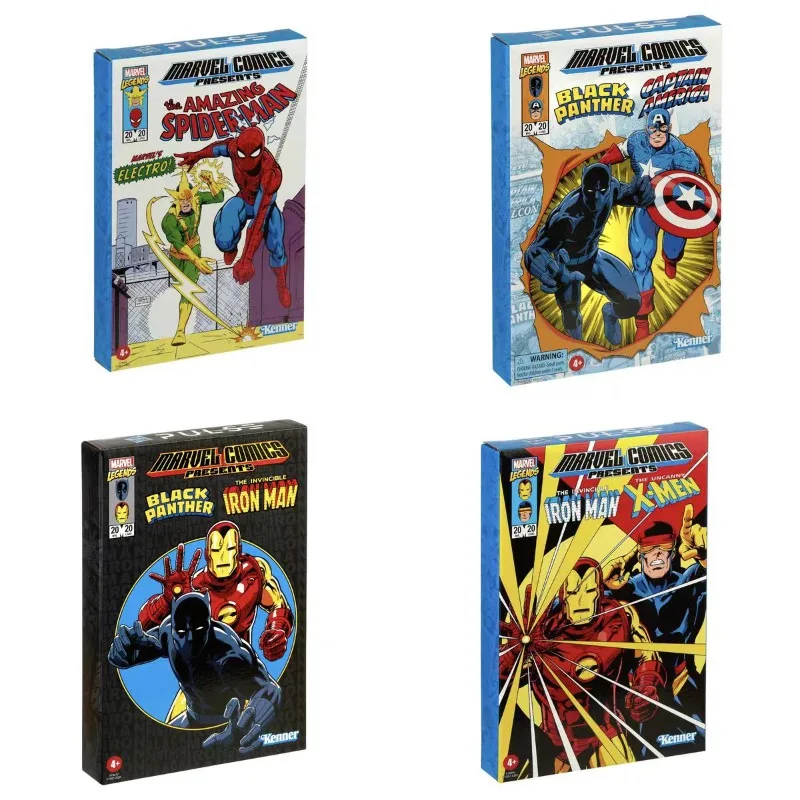 Original Hasbro Marvel Comic IRON MAN X-MEN/ELECTRO SPIDER-MAN/BLACK PANTHER CAPTAIN AMERICA/BLACK PANTHER IRON MAN Anime Figure view 6