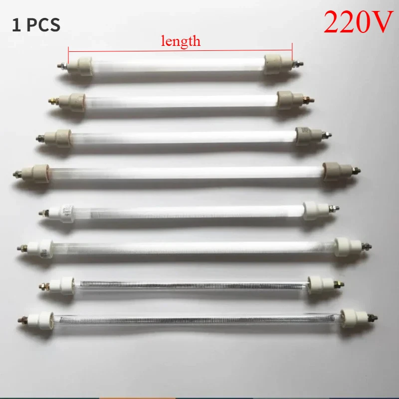 

1 шт. 100 Вт-400 Вт кварцевая инфракрасная трубка нагревательный элемент для дезинфекции шкафа кварцевый фотоэлемент детали электрического нагревателя