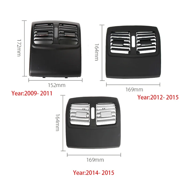 Rear Center Console Air Conditioning Ventilation Grille Air Outlet Frame Fit For Mercedes Benz W212 E Class