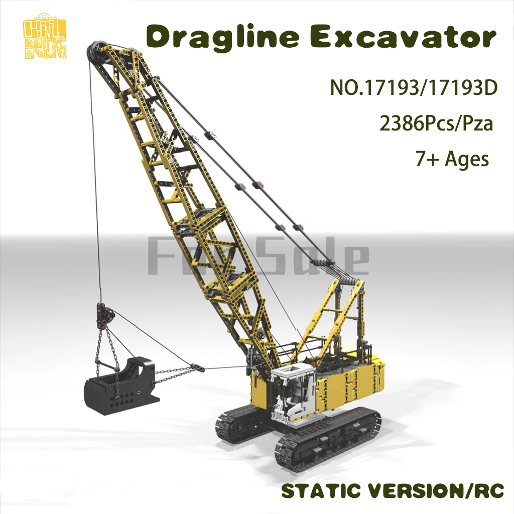 MOC 17193  Dragline-Excavator Model With PDF Drawings Building Crawler  TRUCK Blocks Bricks DIY Birthday Christmas Gifts