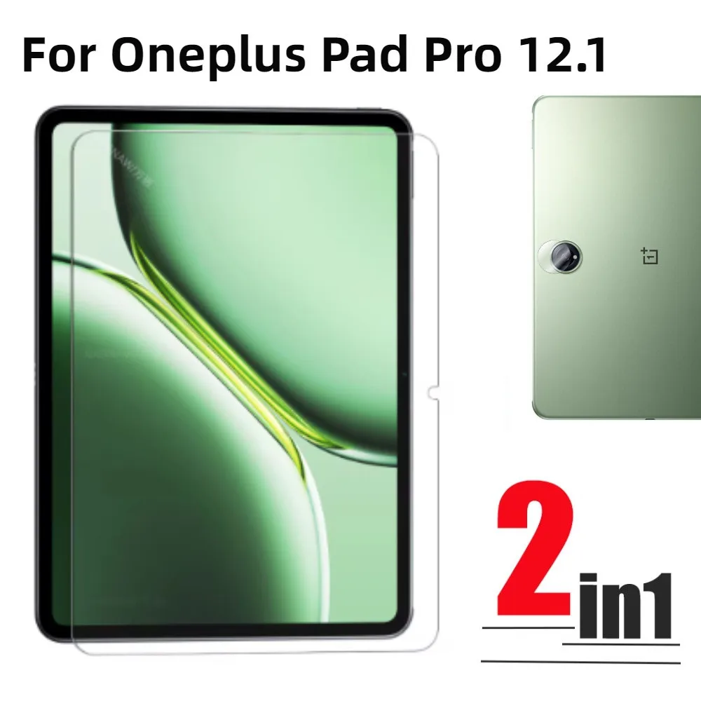 

For Oneplus Pad Pro 12.1inch 2024 Screen Protector HD Clear Tempered Glass Film+Camera Lens Film for Oneplus Pad Pro 12.1"