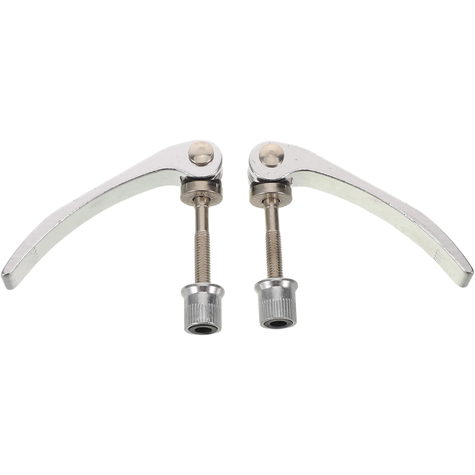 2Pcs Silver Aluminum Alloy Quick Release Seatpost Clamp Bicycle Folding Seat Clamp Mountain Bike Skewer Bike Seat Lock