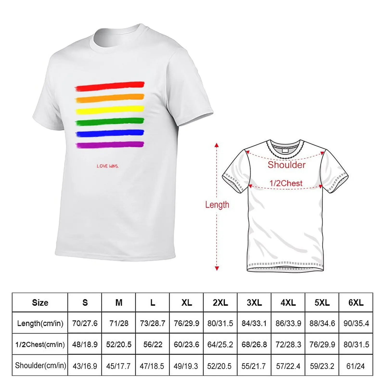 Love wins T-Shirt t shirts for man pack white t shirts for man graphic tees T-Shirt