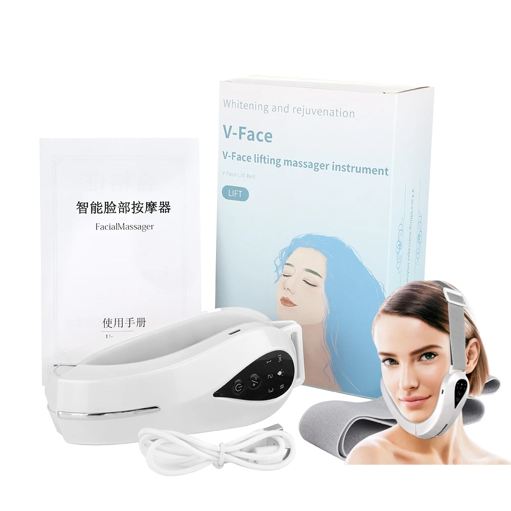 

New V-Face Shaping Massager Face Lifting Machine Electric Vibration Slimming Double Chin Reducer V- Cheek Lift Up Face Slimming