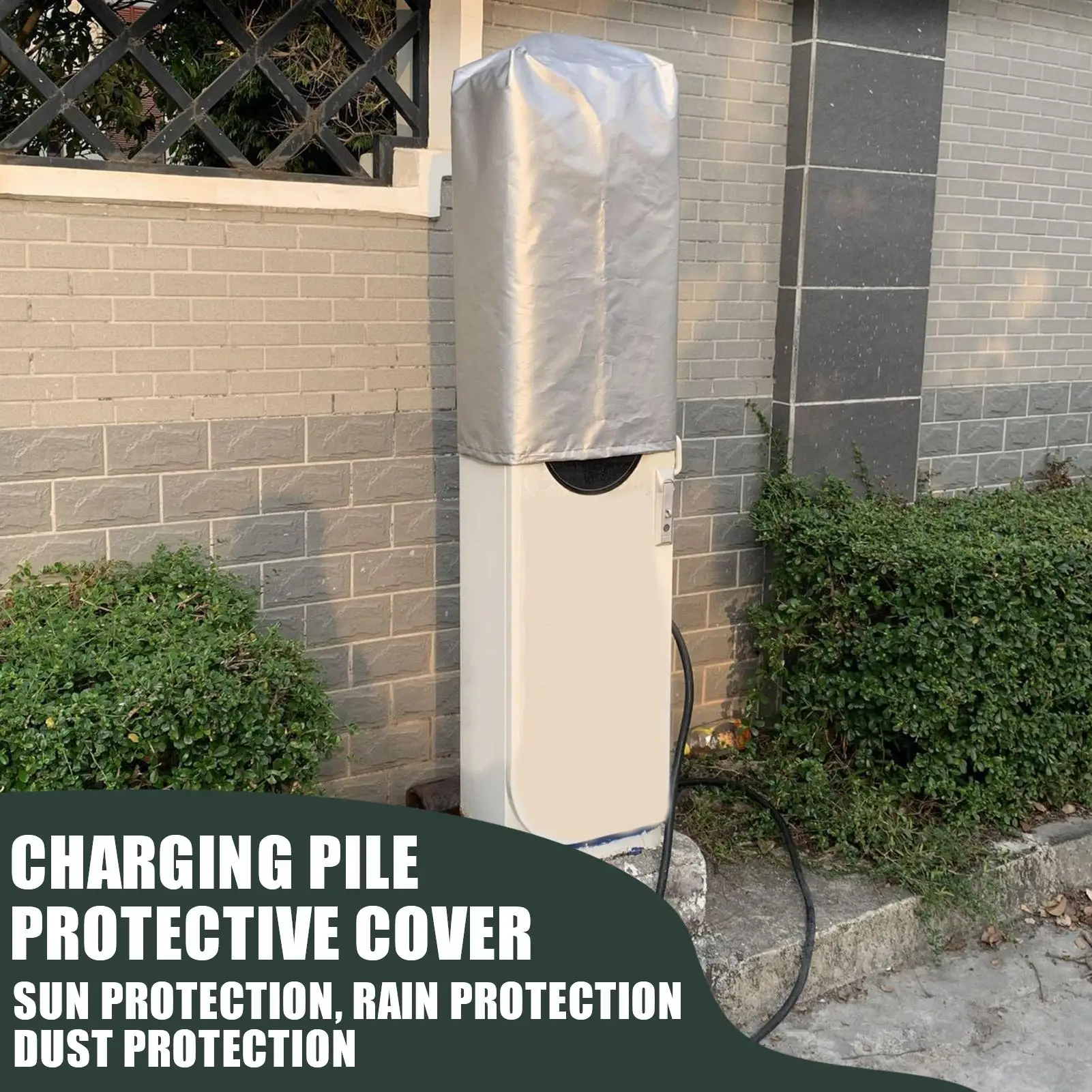 

Charging Station Cover For Electric Car Waterproof Charging Station Rain Protector For Car Electric Vehicle Tight-Fit Dustproof