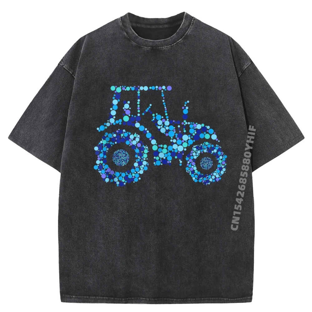 

Mens Printed Tshirt Happy Dot Day Cute Dot T Shirts Street Graphic Tees Cotton Comfortable Washed Shirts For Men