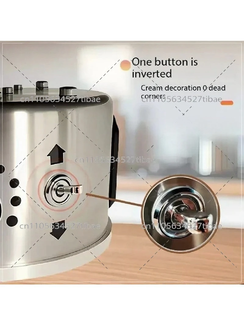 12in Electric Cake Turntable 220V, Aluminum Alloy Non-Slip Base, Professional Rotating Stand for Baking, Frosting & Icing