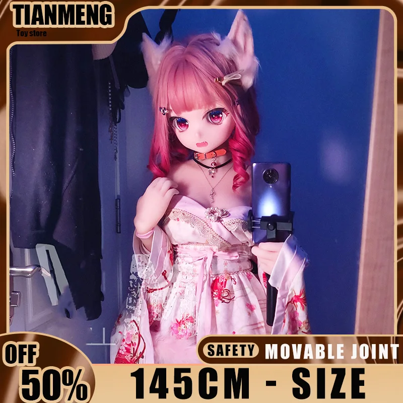 RENHEYUOU Doll Cat Girl Festival Gift Japanese Anime Men's Toy Detachable Head Soft Material
