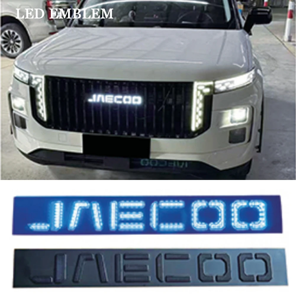 Auto Frontstoßstange Kühlergrill Beleuchtungsemblem für JAECOO J7 2023-2025 JAECOO7 LED