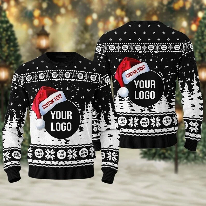 

New Christmas 3D printed adult fashionable street casual fleece hoodie