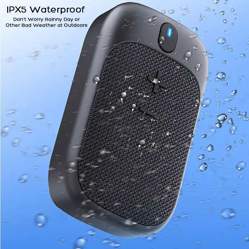 

New Wearable Waterproof Bluetooth Speaker, Outdoor Cycling Speaker, Portable Bluetooth Calling Speaker With Magnetic Bracket