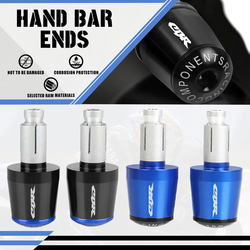 

Motorcycle 7/8" 22MM Handlebar Hand Grips Handle Bar End Cap For HONDA CBR600RR CBR954RR CBR 600 954 RR 2002 2003 2004 2005 2006
