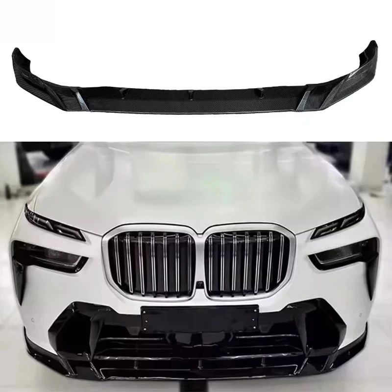 

Real Carbon Fiber Car Front Bumper Lip Sp Upgrade Front Spoiler Auto Body Part for X7 G07 Lci M Sport Front Lip