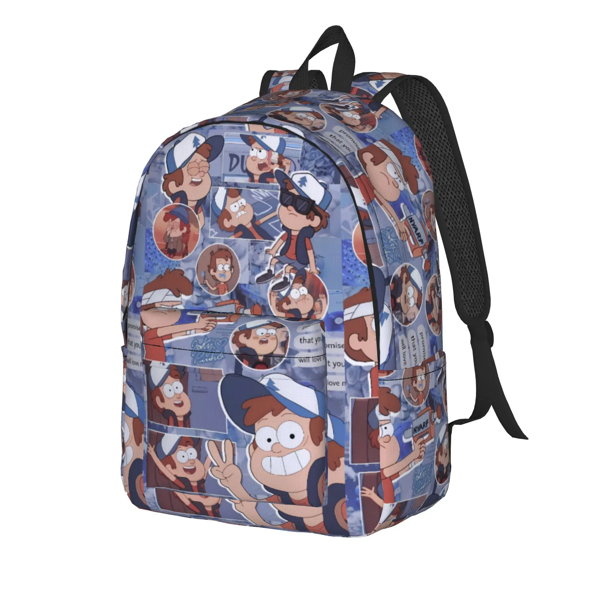 Dipper Mabel Backpack Gravitys Anime Falls Daily Backpacks Unisex Custom Pattern School Bags Kawaii Rucksack